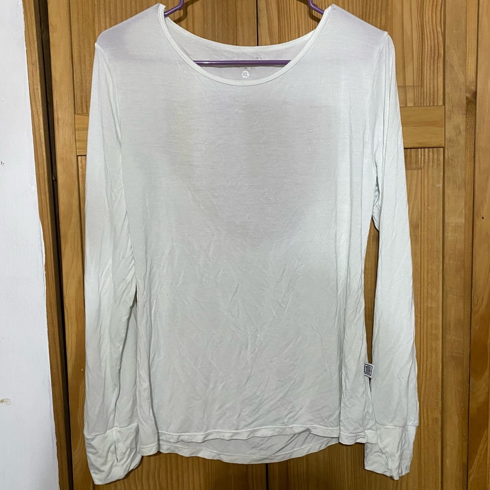 🤍Laundry By Shelli Segal, Sz XL, Long Sleeves With Thumb Holes, Open Back Top